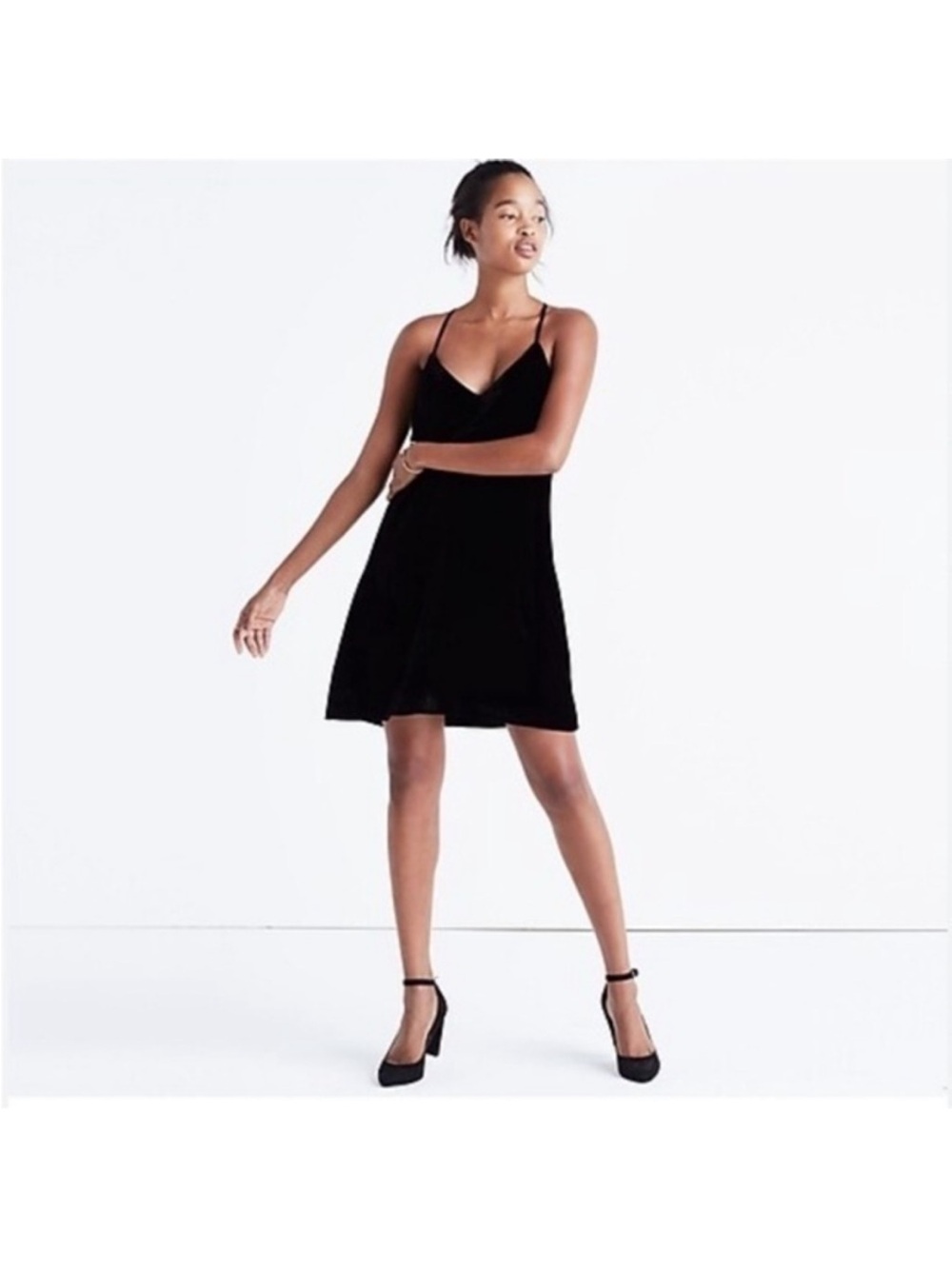 Abercrombie & Fitch Velvet Mini Slip Dress M
